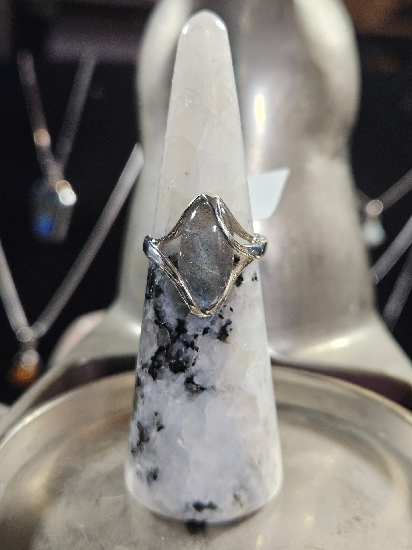 Labradorite Silver Ring 7