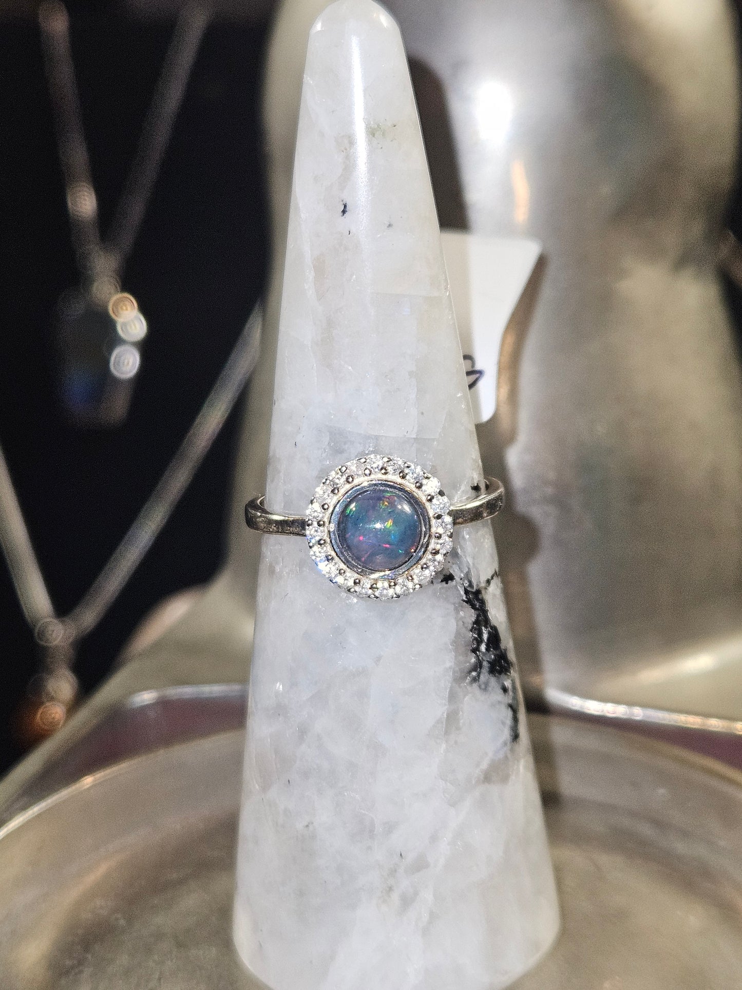 Ethiopian Black Opal silver 8