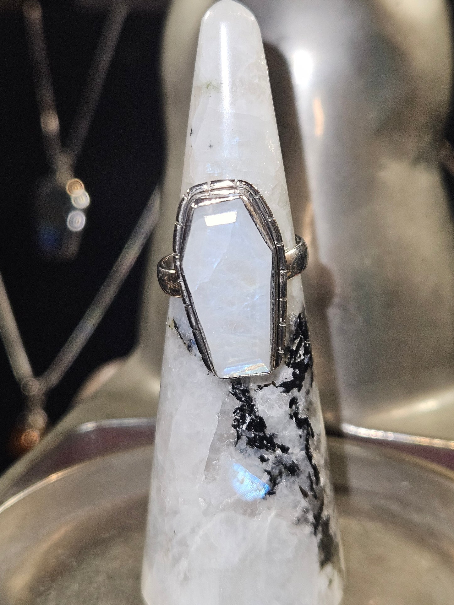 Moonstone Coffin Silver 6