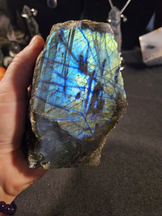 Labradorite Semi-polish Chunk