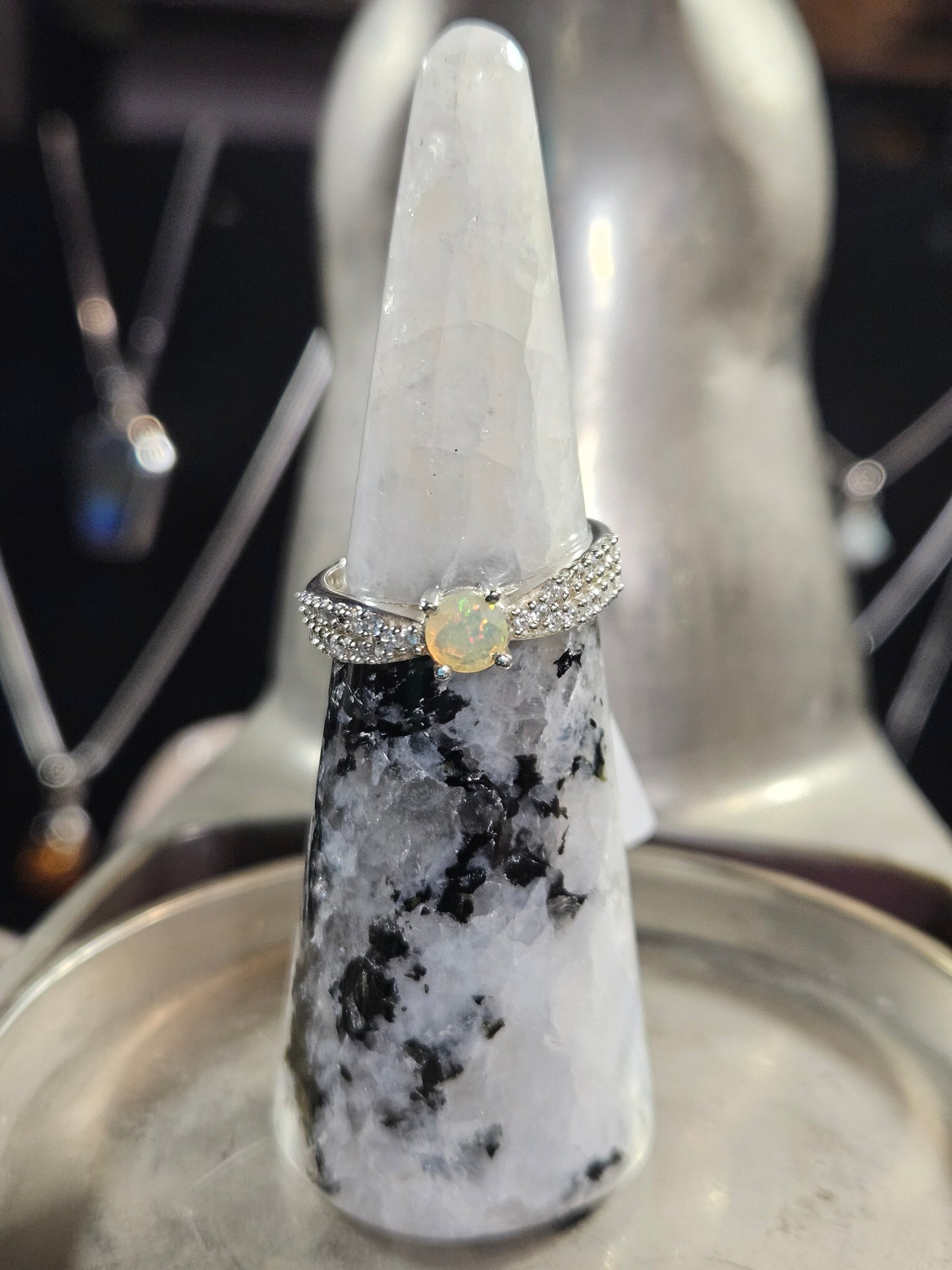 Ethiopian Opal Silver Ring 7