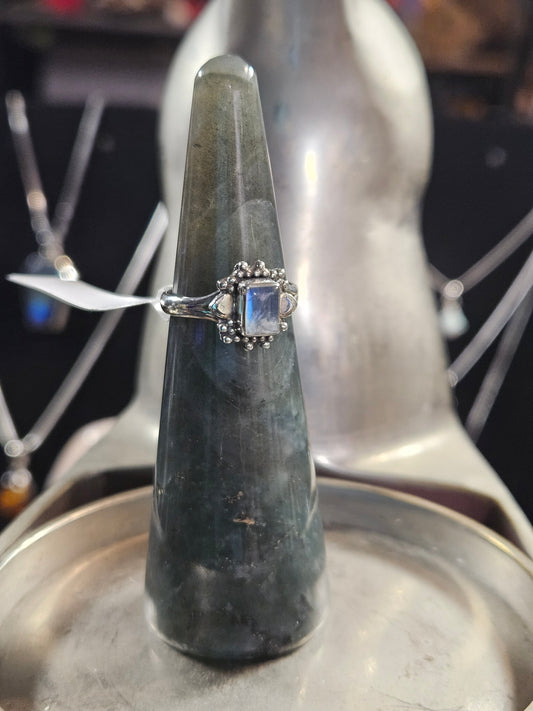 Moonstone Silver Ring 5