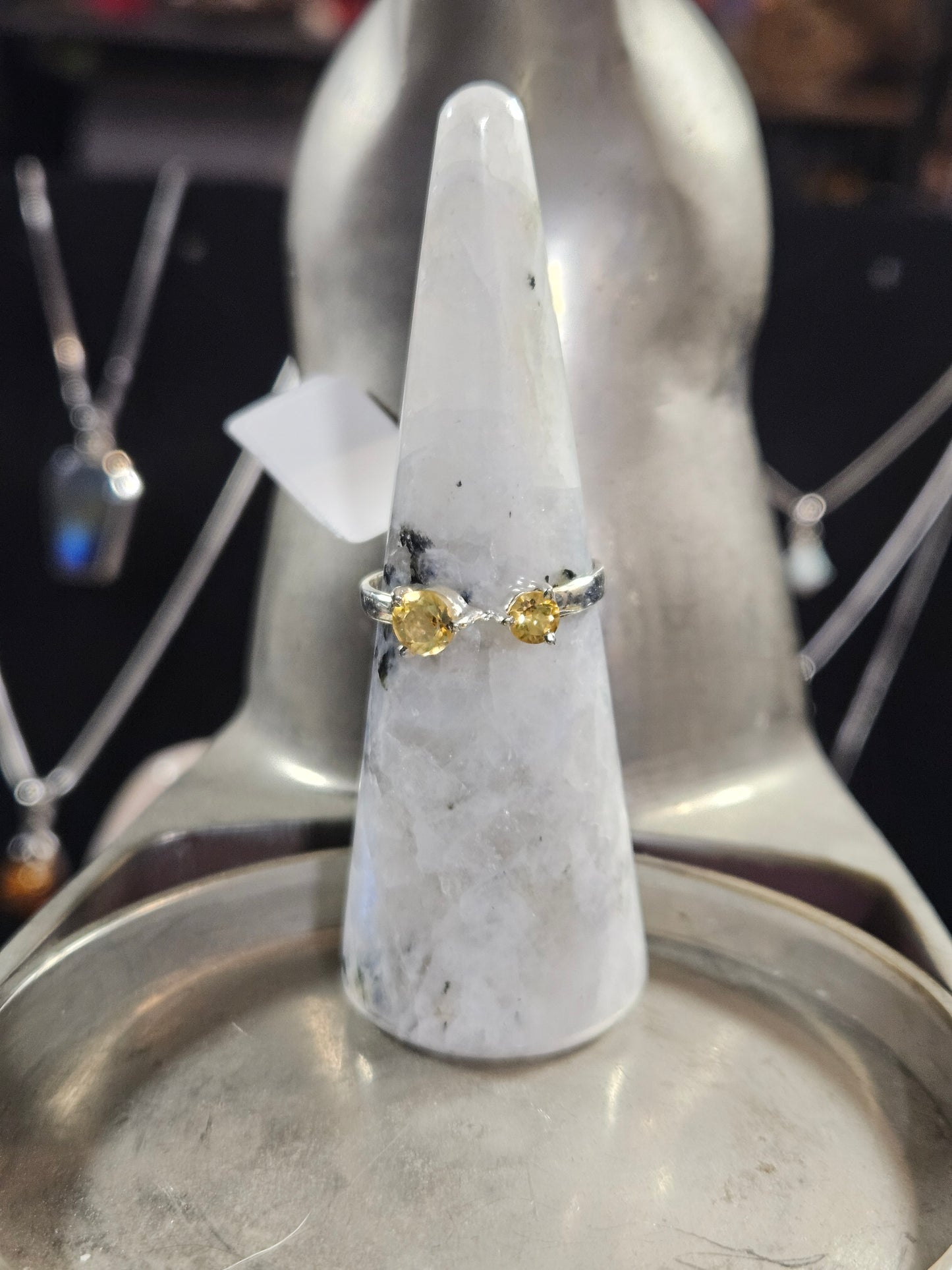 Citrine Silver Ring 8