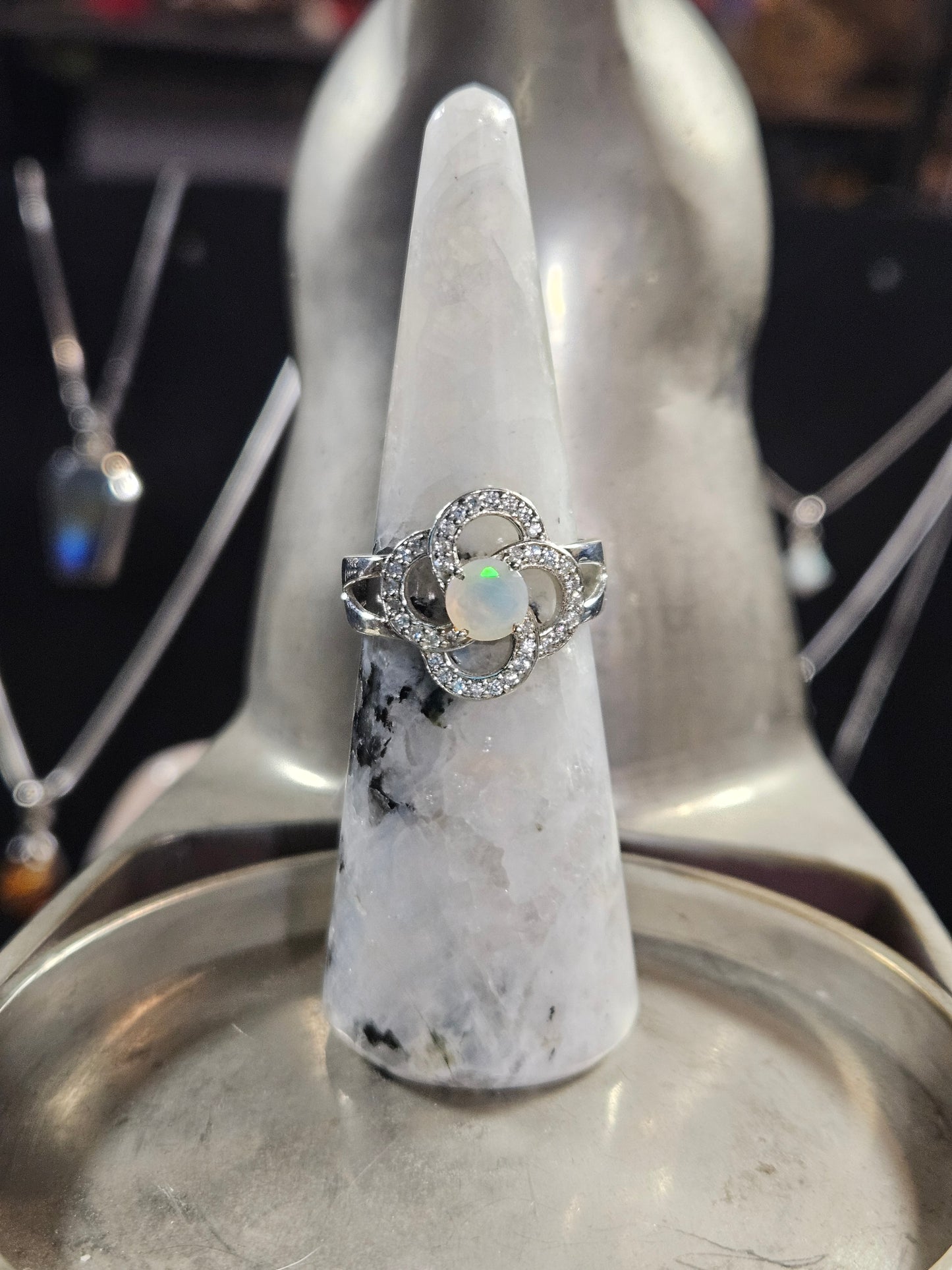 Ethiopian Opal Silver Ring 6
