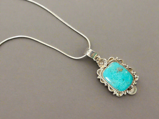 Turquoise Silver Pendant