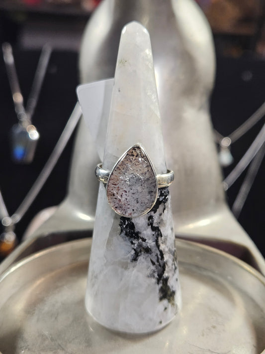 Super 7 Quartz Silver Ring 9