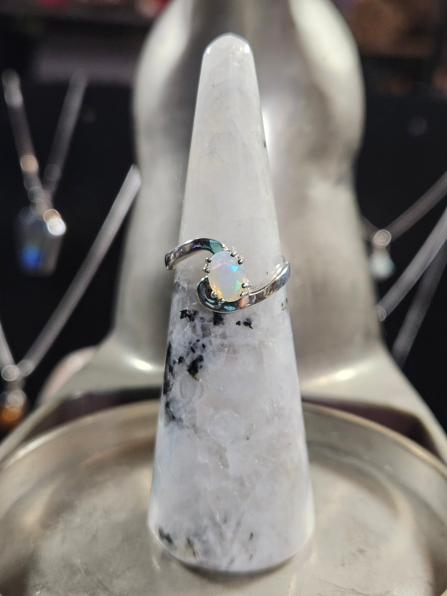 Ethiopian Opal Silver Ring 6