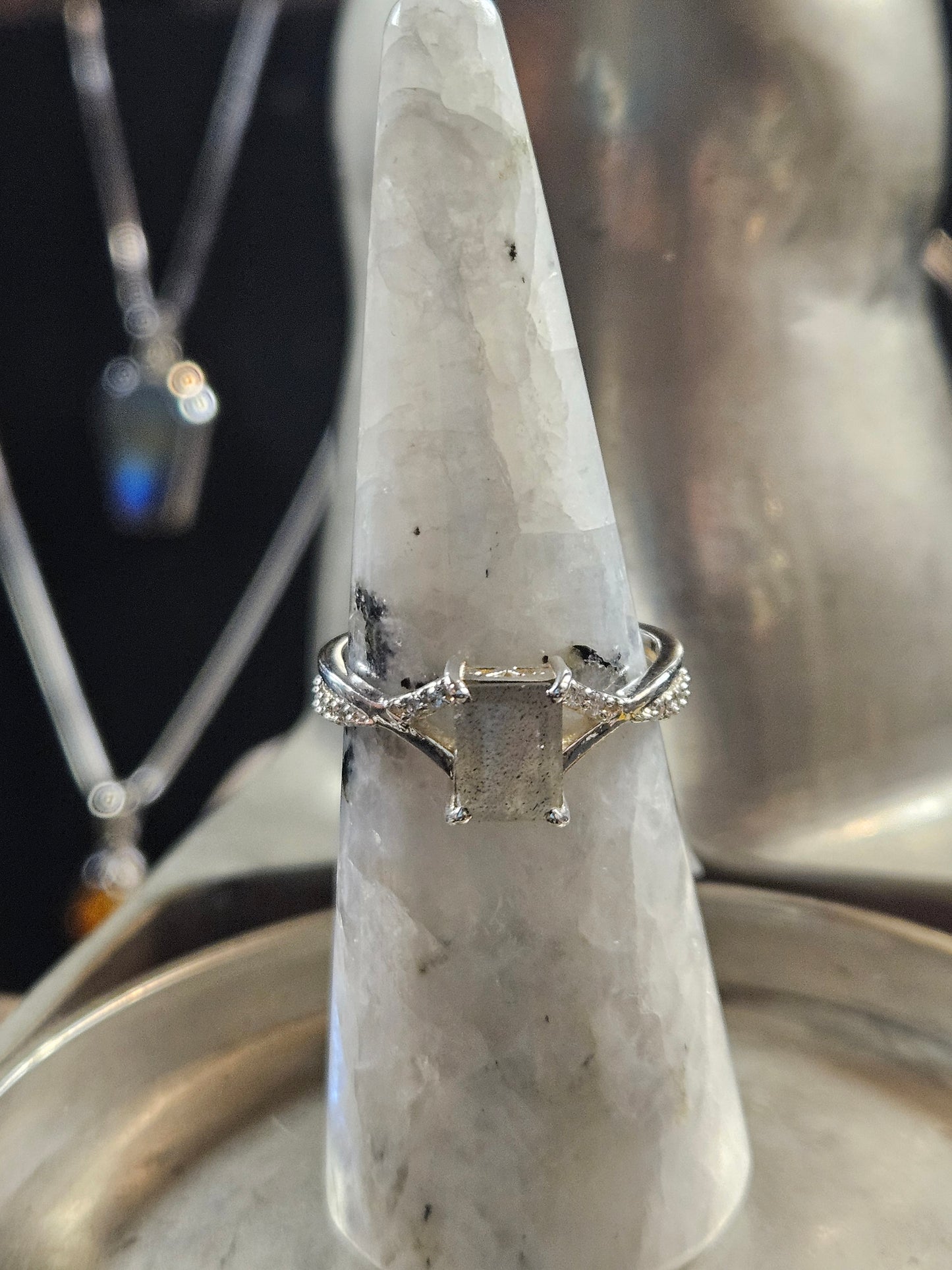 Labradorite Silver Ring 9